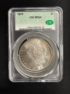 CAC 1879 Morgan Dollar